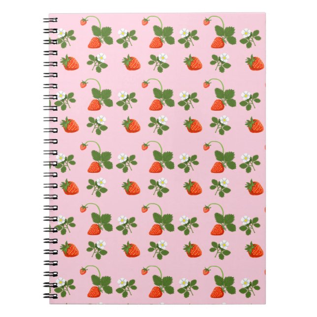 Caderno Espiral Cuaderno Strawberries (Frente)