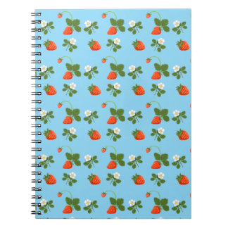 Caderno Espiral Cuaderno Strawberries