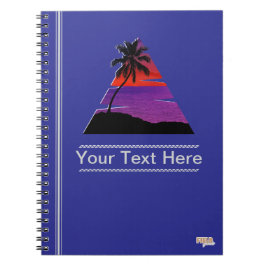 Caderno Espiral Cuaderno Sunset Beach Palm
