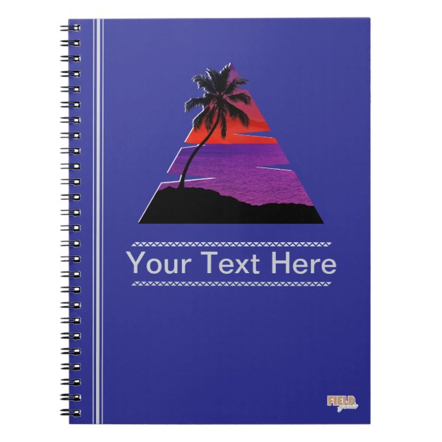 Caderno Espiral Cuaderno Sunset Beach Palm (Frente)