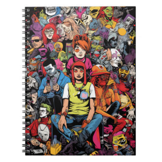 Caderno Espiral Cuaderno Terror Pop Art