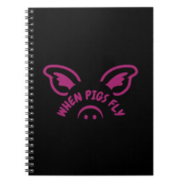 Caderno Espiral Cuando los cerdos vuelen