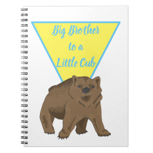 Caderno Espiral Cubo de Urso Irmão Grande