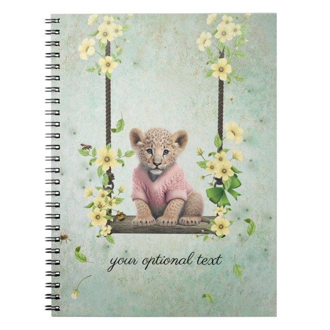 Caderno Espiral Cubo Leopard no notebook Swing Spiral (Frente)