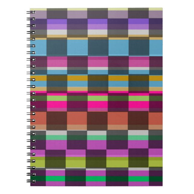 Caderno Espiral Cubos coloridos (Frente)
