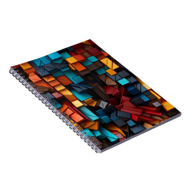 Caderno Espiral Cubos principais (Lado Direito)