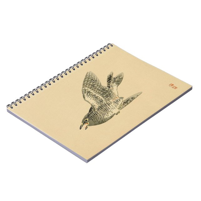 Caderno Espiral Cuckoo (Arte Japonesa) (por Kono Bairei) (Left Side)