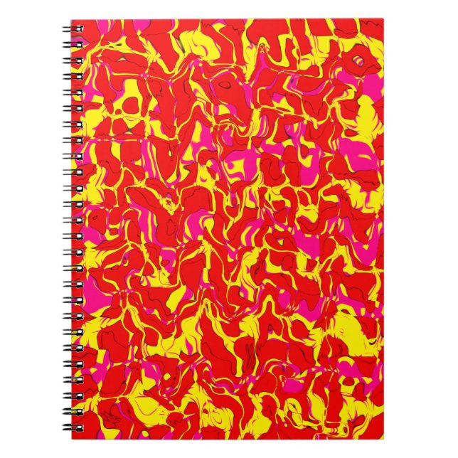 Caderno Espiral Cuckoo Marbled Abstrato (Frente)