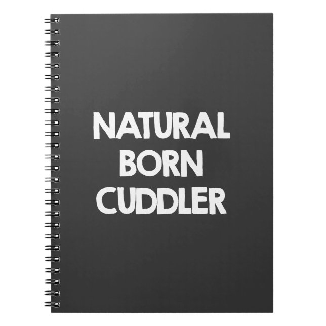 Caderno Espiral Cuddler nascido natural (Frente)