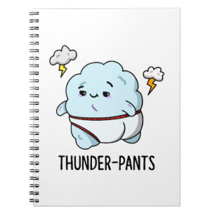 Caderno Espiral Cueca Divertida Nuvem Thunderpants Piada