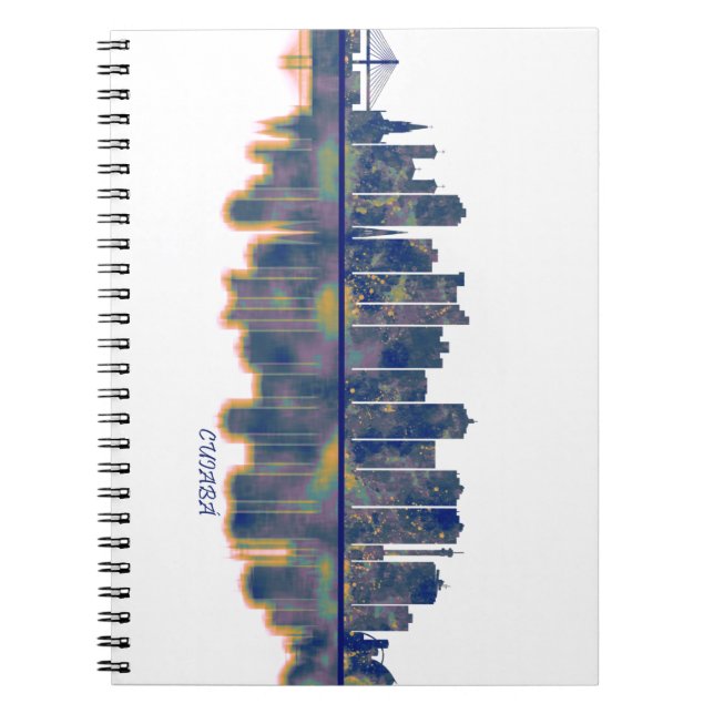 Caderno Espiral Cuiabá Skyline (Frente)