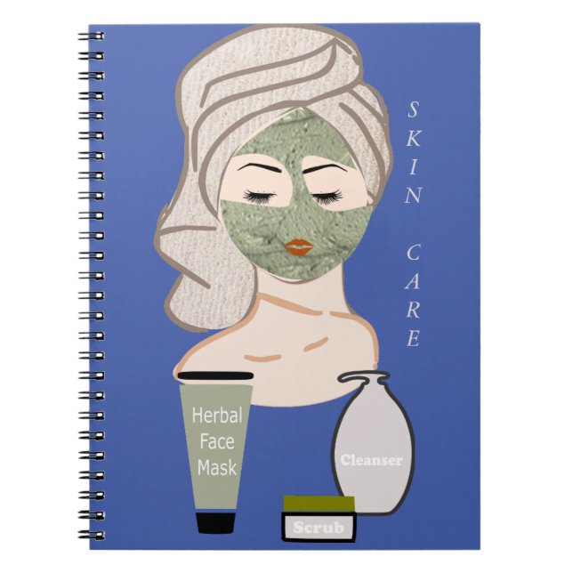Caderno Espiral Cuidado com a Pele  (Frente)