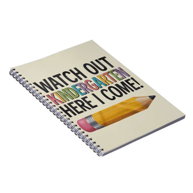 Caderno Espiral Cuidado Com O Jardim De Infância Aqui Eu Volto Par (Lado Direito)