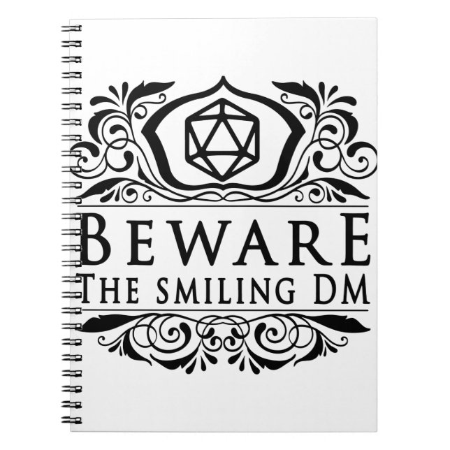 Caderno Espiral Cuidado com o sorridente DM V4 (Frente)