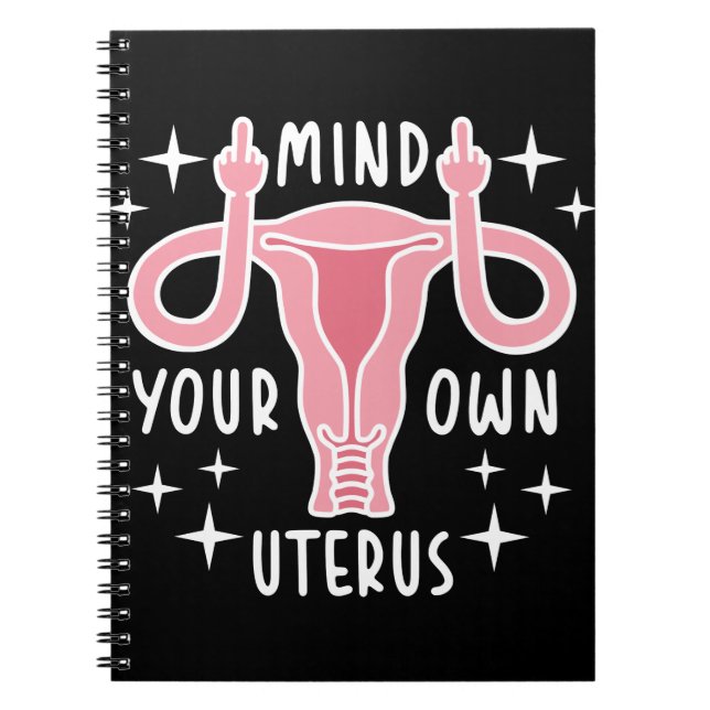 Caderno Espiral Cuide da sua escolha feminista utópica profissiona (Frente)