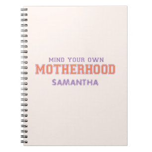 Caderno Espiral Cuide da sua própria maternidade