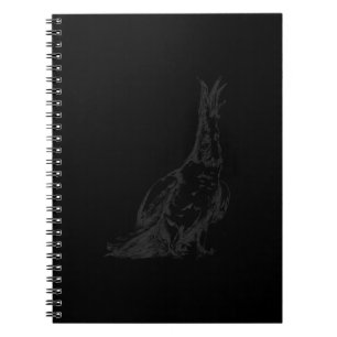 Caderno Espiral Cujo Pássaro Tropical Selva Tropical de Pássaro, E