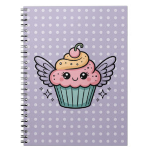 Caderno Espiral Cupcake Kawaii