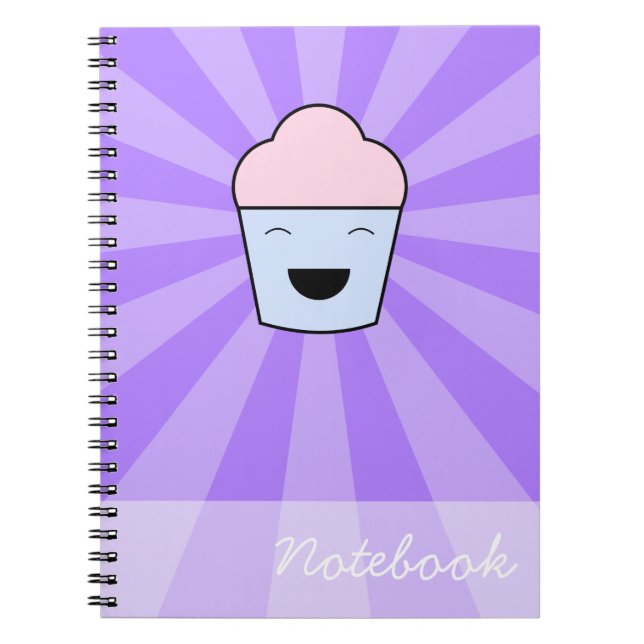 Caderno Espiral Cupcake Notebook Kawaii (Frente)