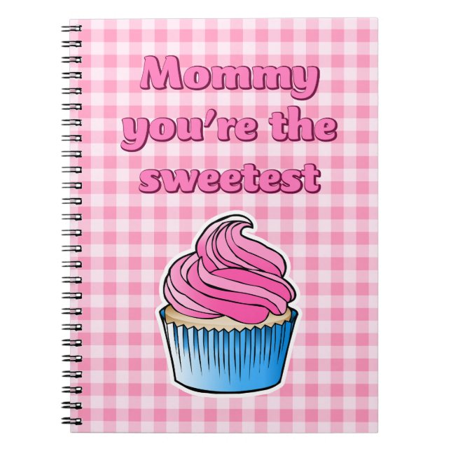 Caderno Espiral Cupcake Rosa Mais Doce (Frente)
