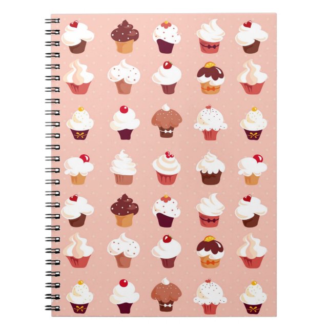 Caderno Espiral Cupcakes (Frente)