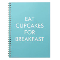 Cupcakes Turquesa COMEM PARA O Notebook BREAKFAST