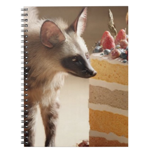 Caderno Espiral Curious Hyena Notebook (Frente)