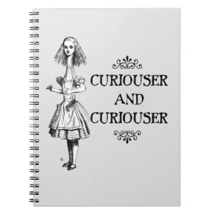 Caderno Espiral Curiouser e Curiouser