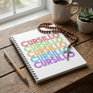 Caderno Espiral Cursillo Pilha Colorida Arco-íris DeColores