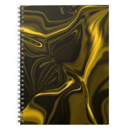 Caderno Espiral Curvas amarelas ou dourados em musica.