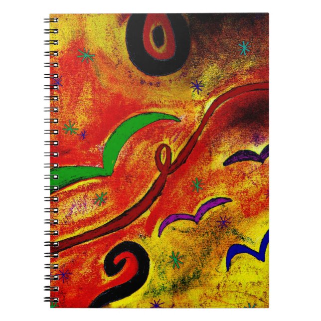 Caderno Espiral Curvas de papagaio (Frente)