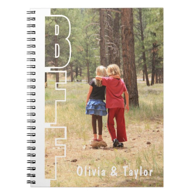 Caderno Espiral Custom BFF Photo Illusion Notebook (Frente)