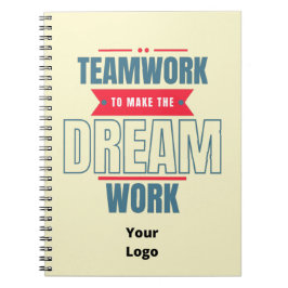 Caderno Espiral Custom Business Logo Teamwork Motivational Office