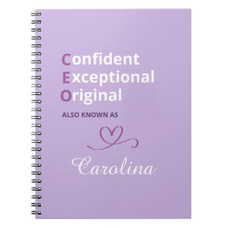 Caderno Espiral Custom CEO Notebook - Novelty Gifts for Boss Lady 
