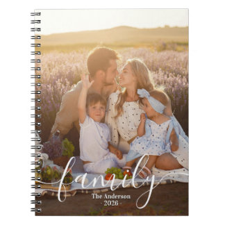 Caderno Espiral Custom Family Photo – Personalized Last Name
