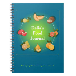 Caderno Espiral Custom Food Diet Health Journal