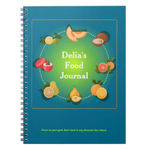 Caderno Espiral Custom Food Diet Health Journal