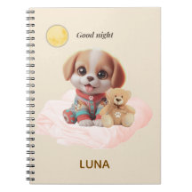 Custom Good Night Puppy Journal