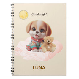 Caderno Espiral Custom Good Night Puppy Journal
