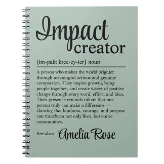 Caderno Espiral Custom Impact Creator Definition Appreciation
