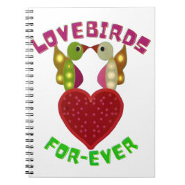Caderno Espiral Custom Lovebirds Heart Gift Classic Playing Cards