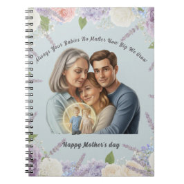 Caderno Espiral Custom Mother's day photo Always your babies