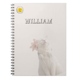 Caderno Espiral Custom photo cat pet  notebook