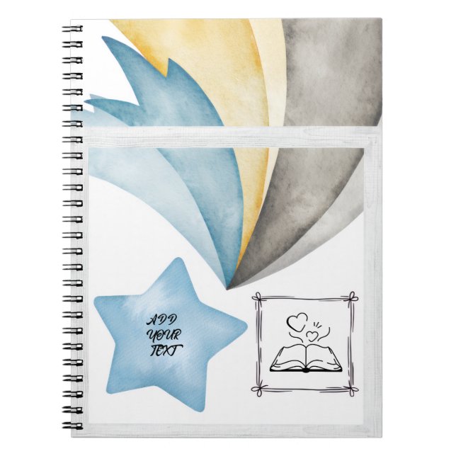 Caderno Espiral Custom Spiral Photo Notebook (Frente)
