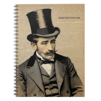 Caderno Espiral CUSTOM TEXT : The Gentleman | Notebook Journal