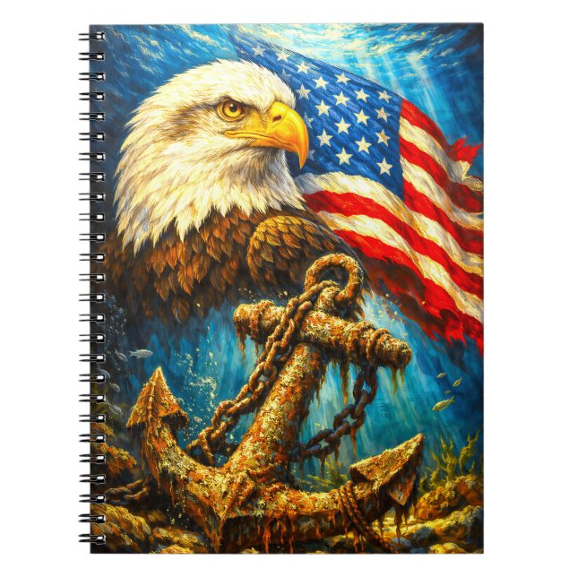 CADERNO ESPIRAL CUSTOMIZABLE AMERICAN EAGLE NOTEBOOK (Frente)