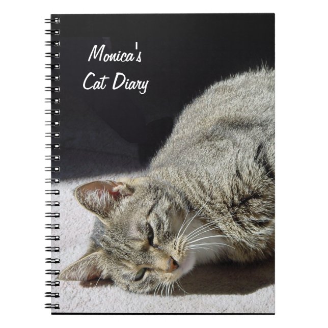 Caderno Espiral Customizable Cat Diary (Frente)