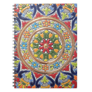 Caderno Espiral Customizable Vintage Spanish Tile