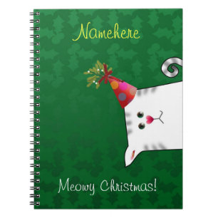 Caderno Espiral Customizável: Azevinho do Natal de Alfie