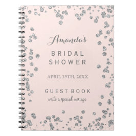 Caderno Espiral Customizável cora o livro de hóspedes cor-de-rosa